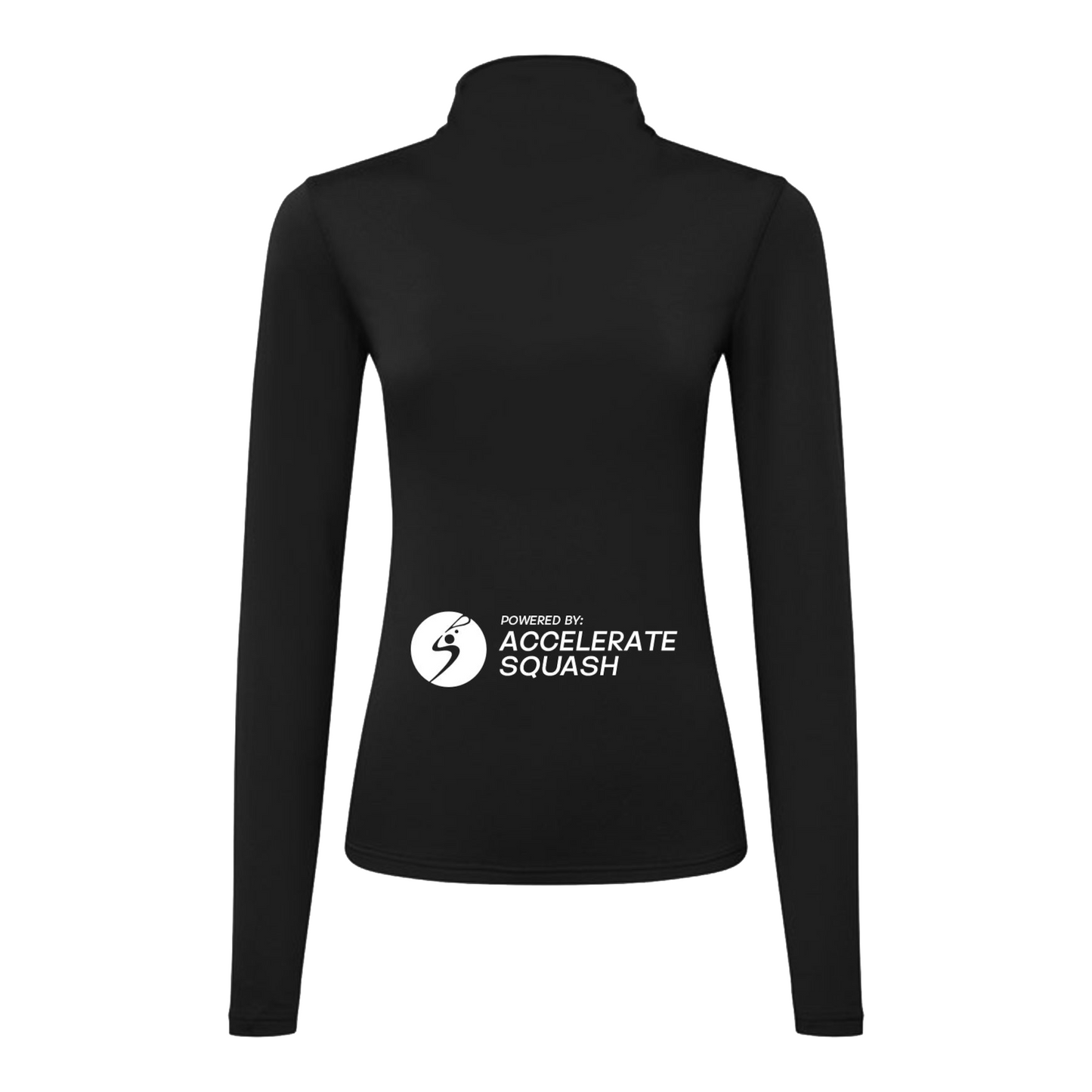 Accelerate Squash 4 Schools Performance Lite Womens 1/4 Zip Top