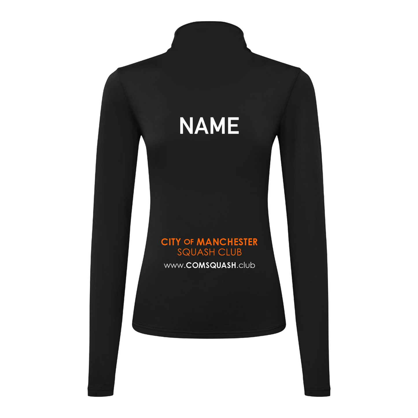 City of Manchester Squash Performance Lite Womens 1/4 Zip Top