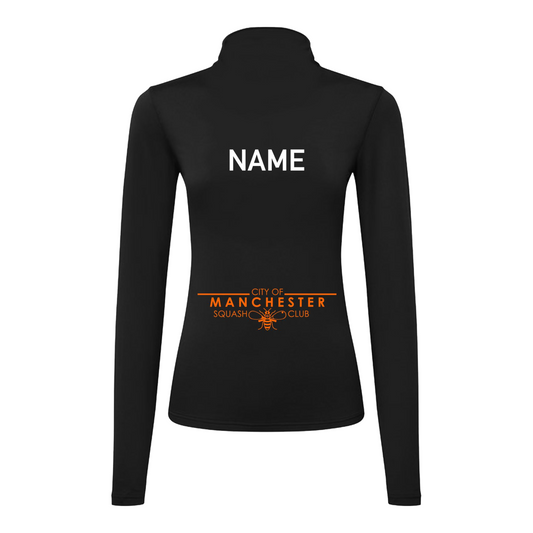 City of Manchester Squash Performance Lite 1/4 Zip Womens Top