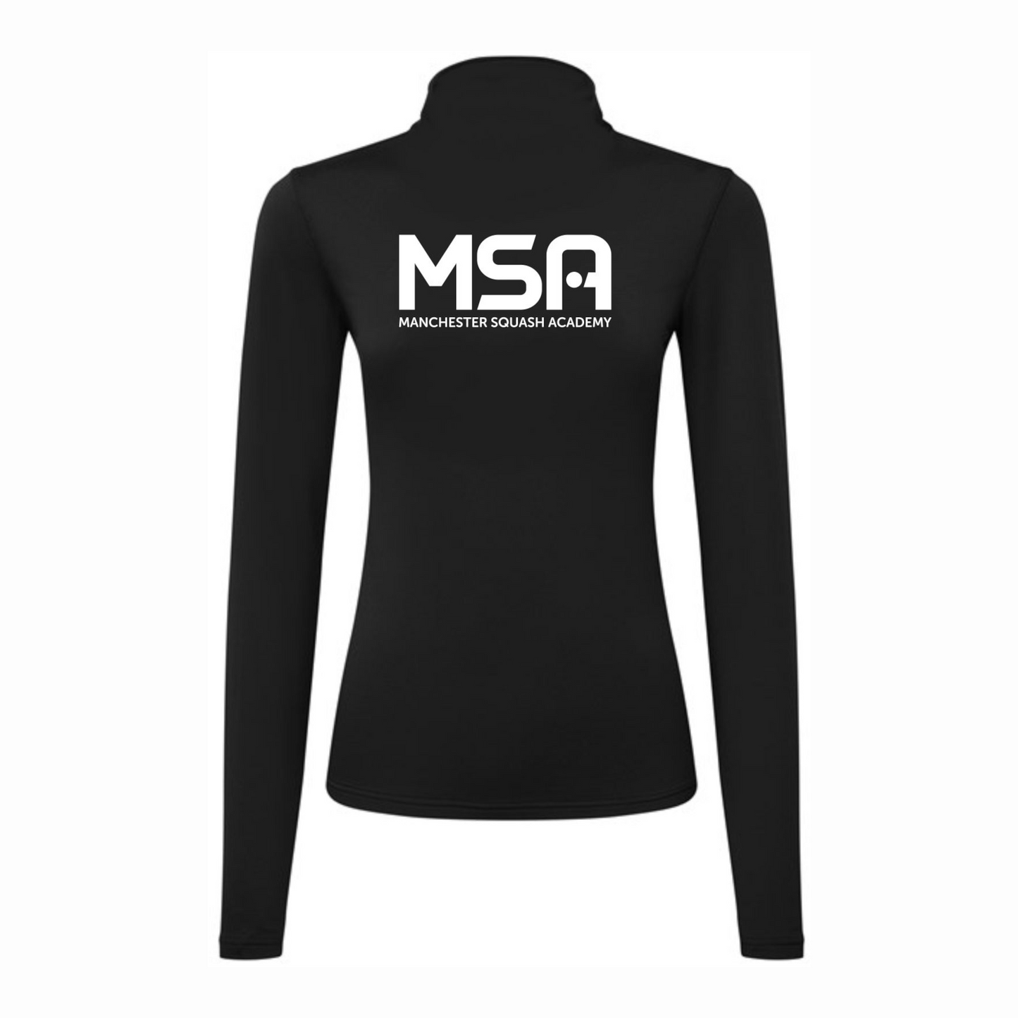 Manchester Squash Academy Performance Lite Womens 1/4 Zip Top