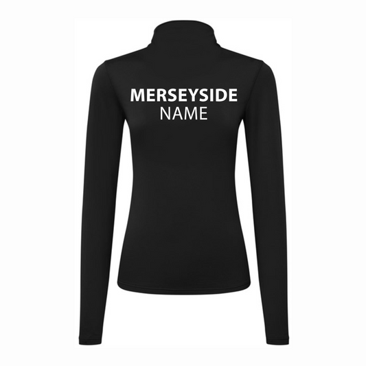 Merseyside Squash Performance Lite Womens 1/4 Zip Top