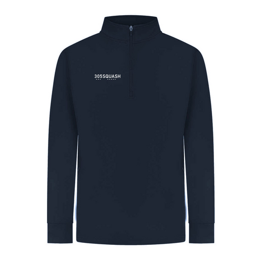 305SQUASH Wordmark Performance Kids 1/4 Zip Top