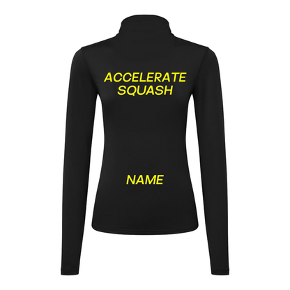 Accelerate Squash Performance Lite Womens 1/4 Zip Top