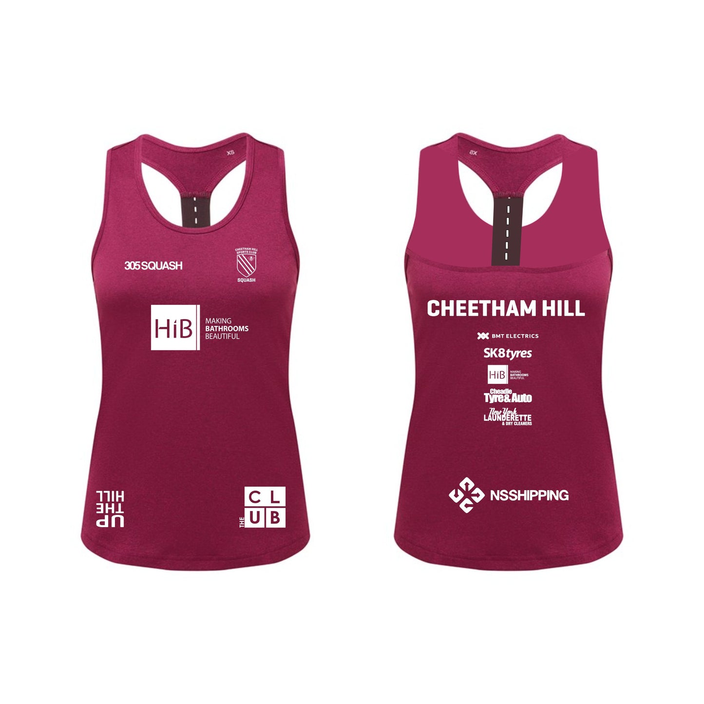 Cheetham Hill Squash Pro Band Womens Vest