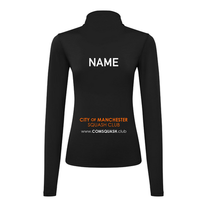 City of Manchester Squash Performance Lite Womens 1/4 Zip Top