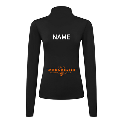 City of Manchester Squash Performance Lite 1/4 Zip Womens Top