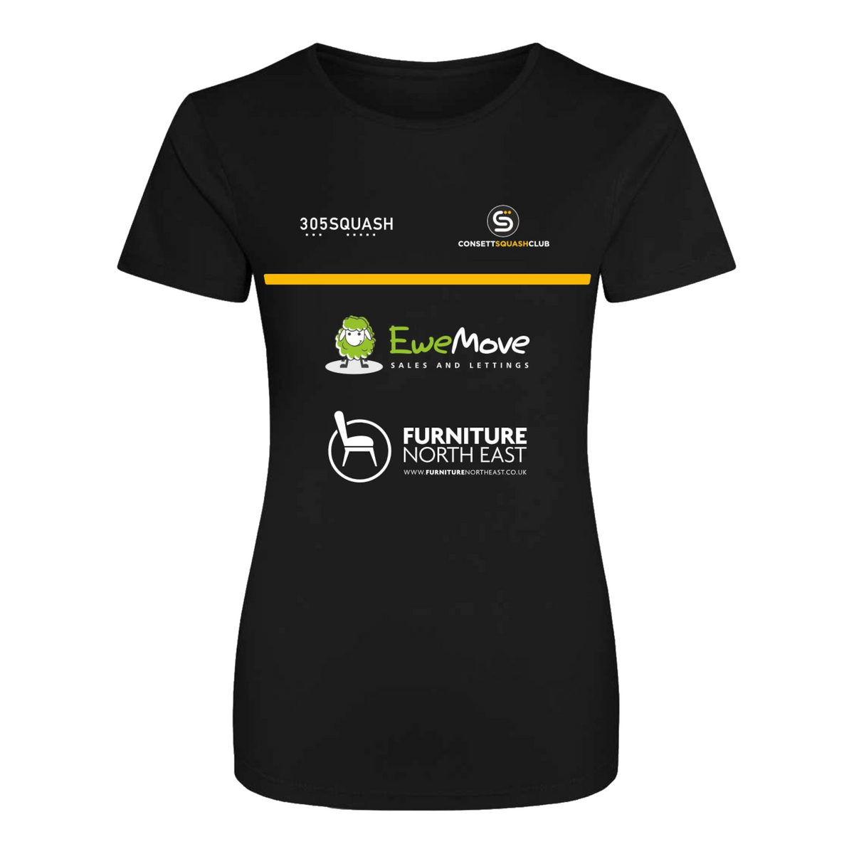 Consett Squash Action Womens T