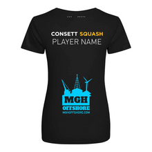 Consett Squash Action Womens T