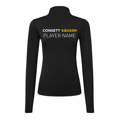 Consett Squash Performance Lite 1/4 Zip Womens Top