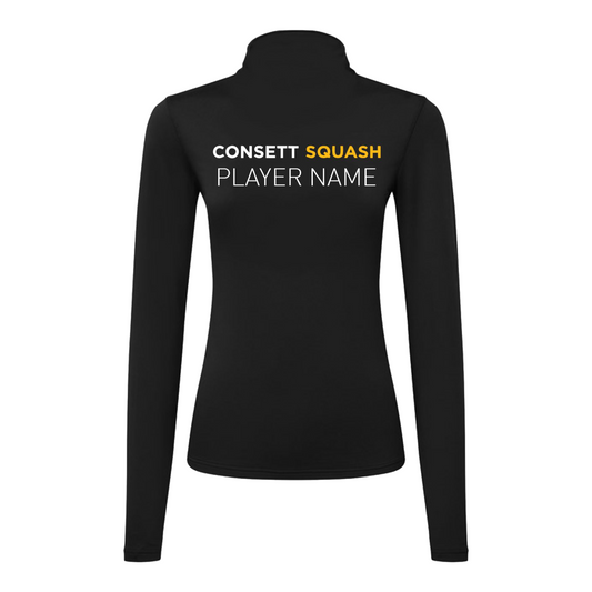 Consett Squash Performance Lite 1/4 Zip Womens Top