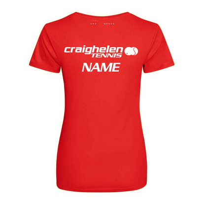 Craighelen Tennis Action Womens T