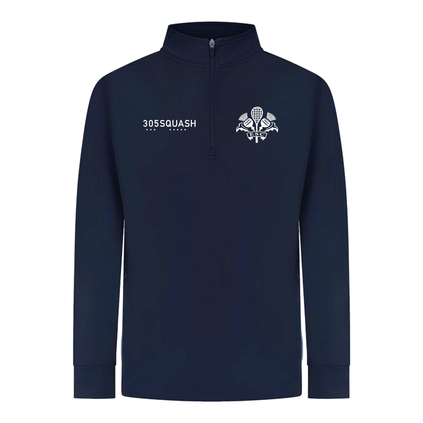 Edinburgh Sports Club Squash Performance 1/4 Zip Top