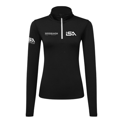 INSPIRE Squash COACH Performance Lite Womens 1/4 Zip Top