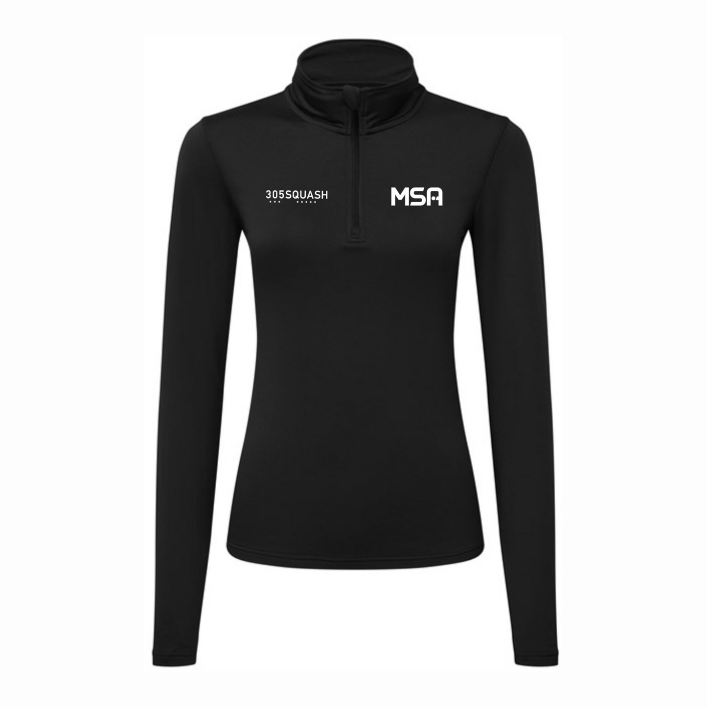 Manchester Squash Academy Performance Lite Womens 1/4 Zip Top