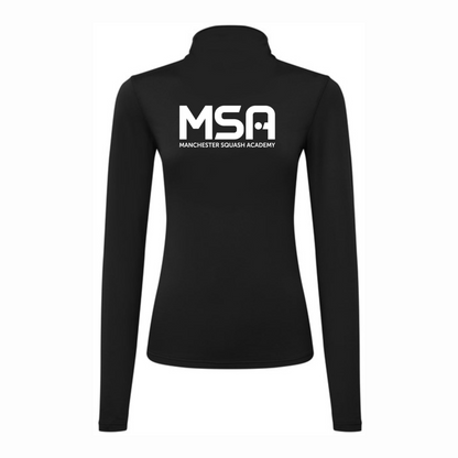 Manchester Squash Academy Performance Lite Womens 1/4 Zip Top