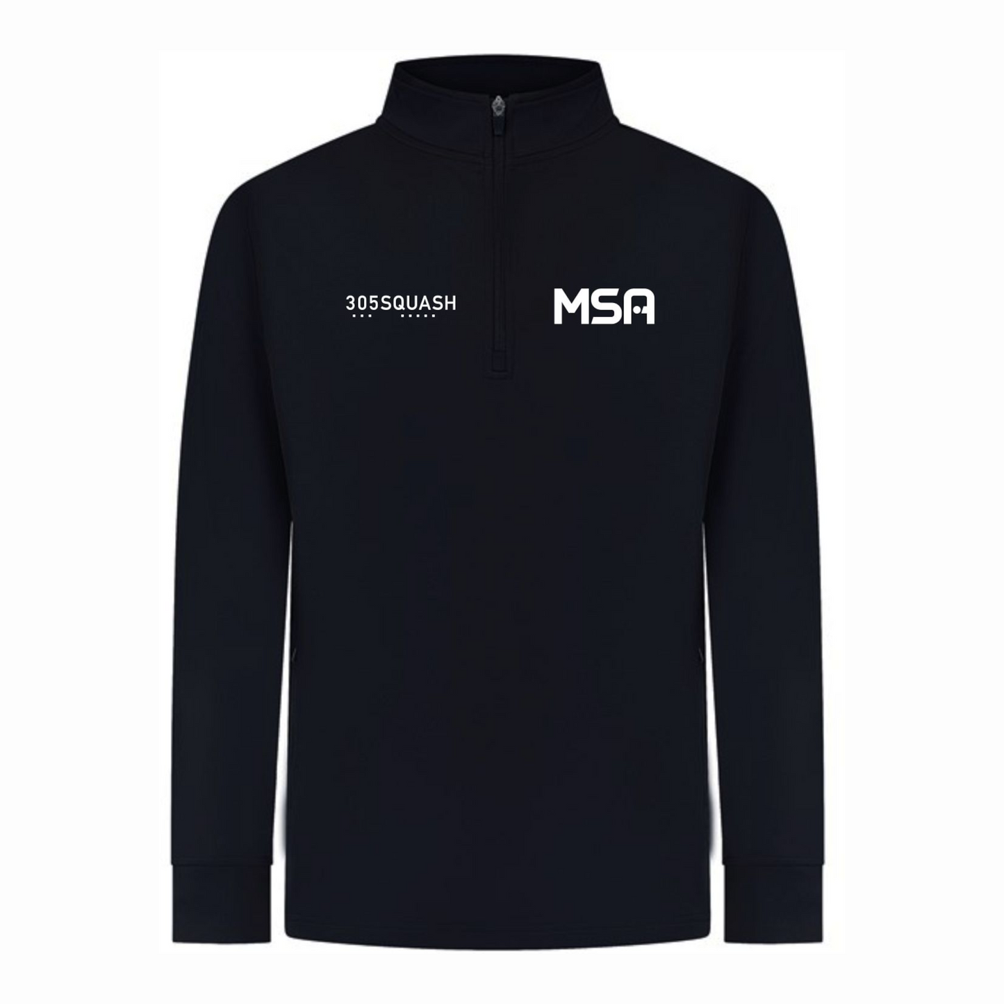 Manchester Squash Academy Performance Kids 1/4 Zip Top