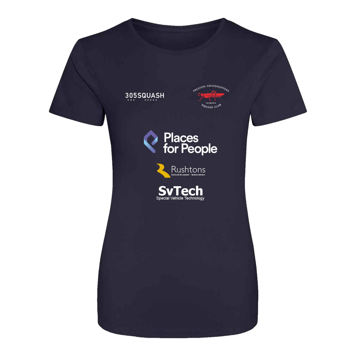 Preston Grasshoppers Squash Action Womens T