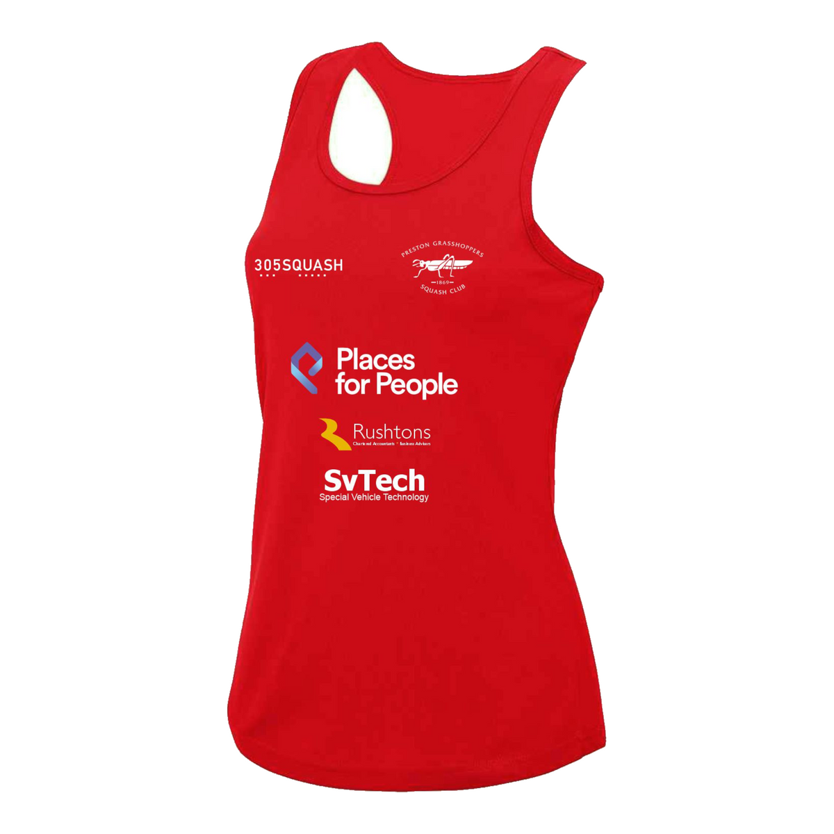 Preston Grasshoppers Squash Action Womens Vest