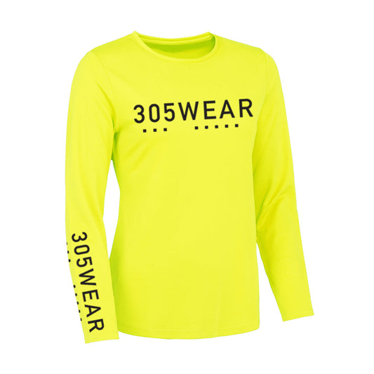 305WEAR Wordmark Icon Action Womens Long Sleeve T