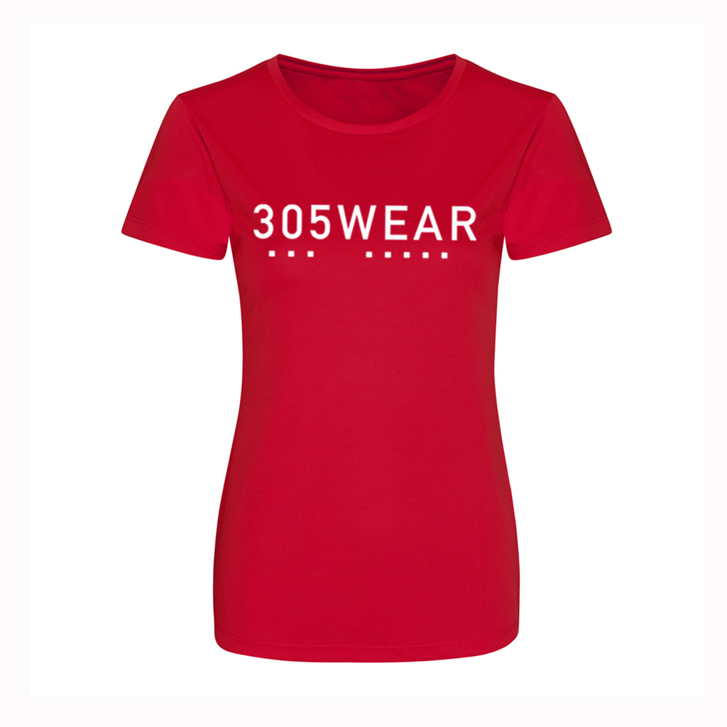 305WEAR Wordmark Icon Performance Womens T