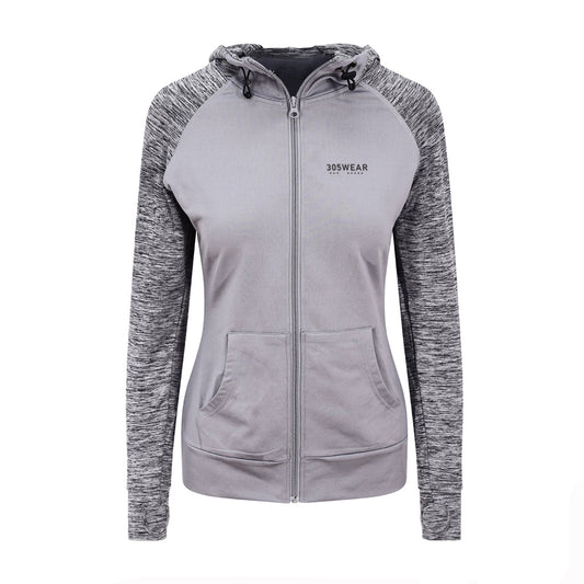 305WEAR Wordmark Performance Lite Womens Full Zip Hoody