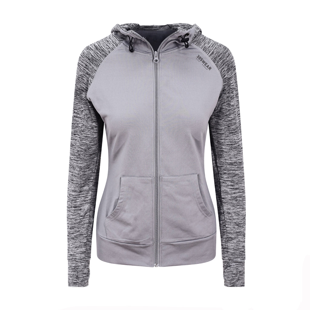 305WEAR Wordmark Seam Performance Lite Womens Full Zip Hoody